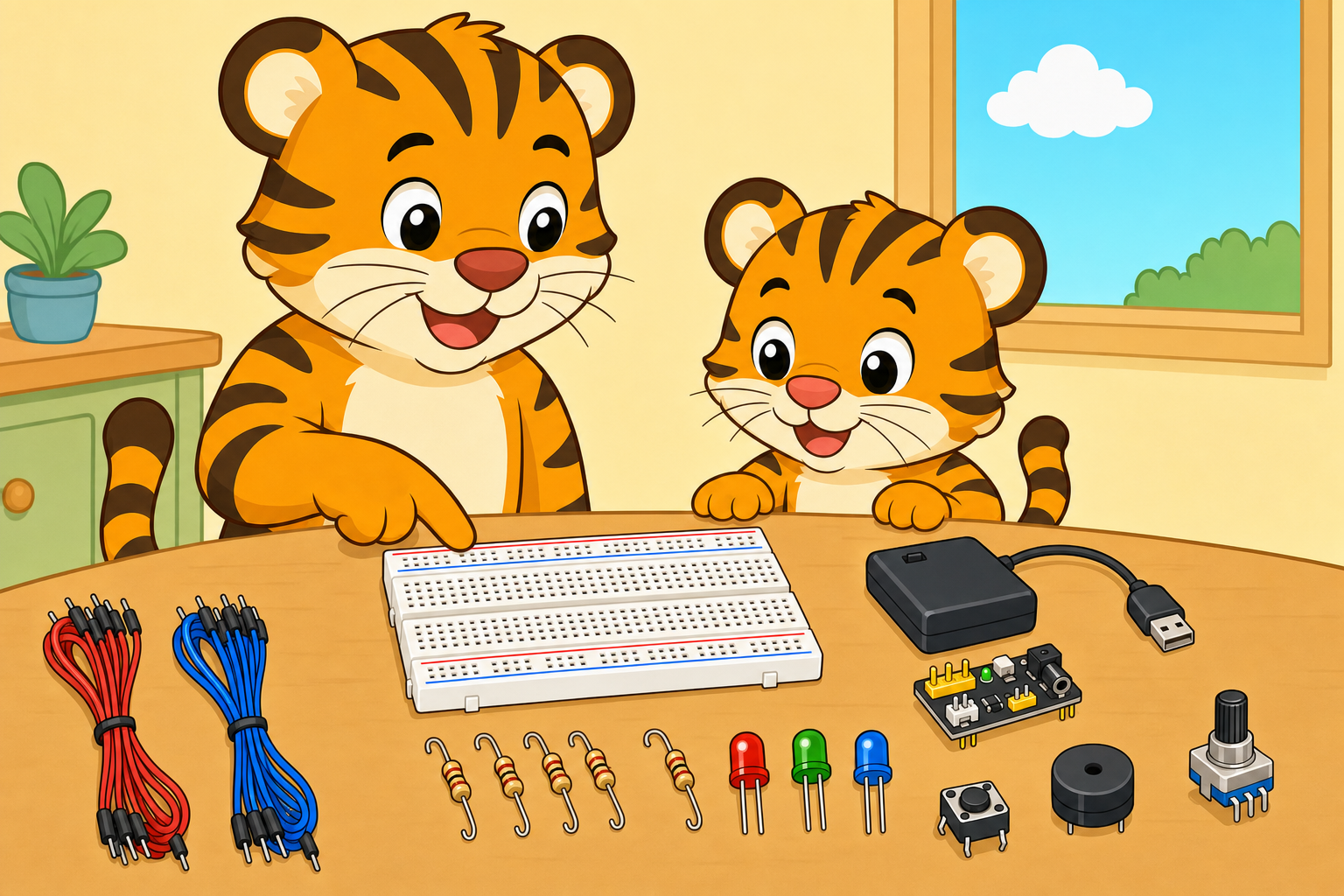 zephyr tiger builds a circuit