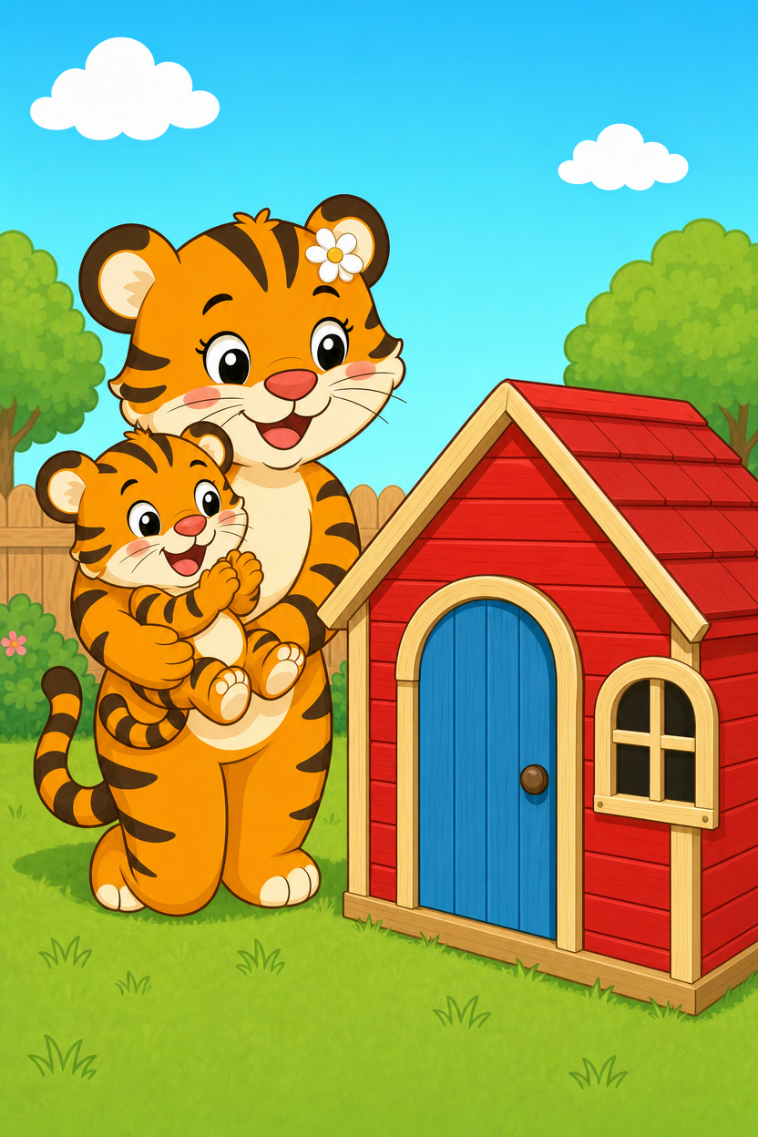 zephyr tiger builds a house