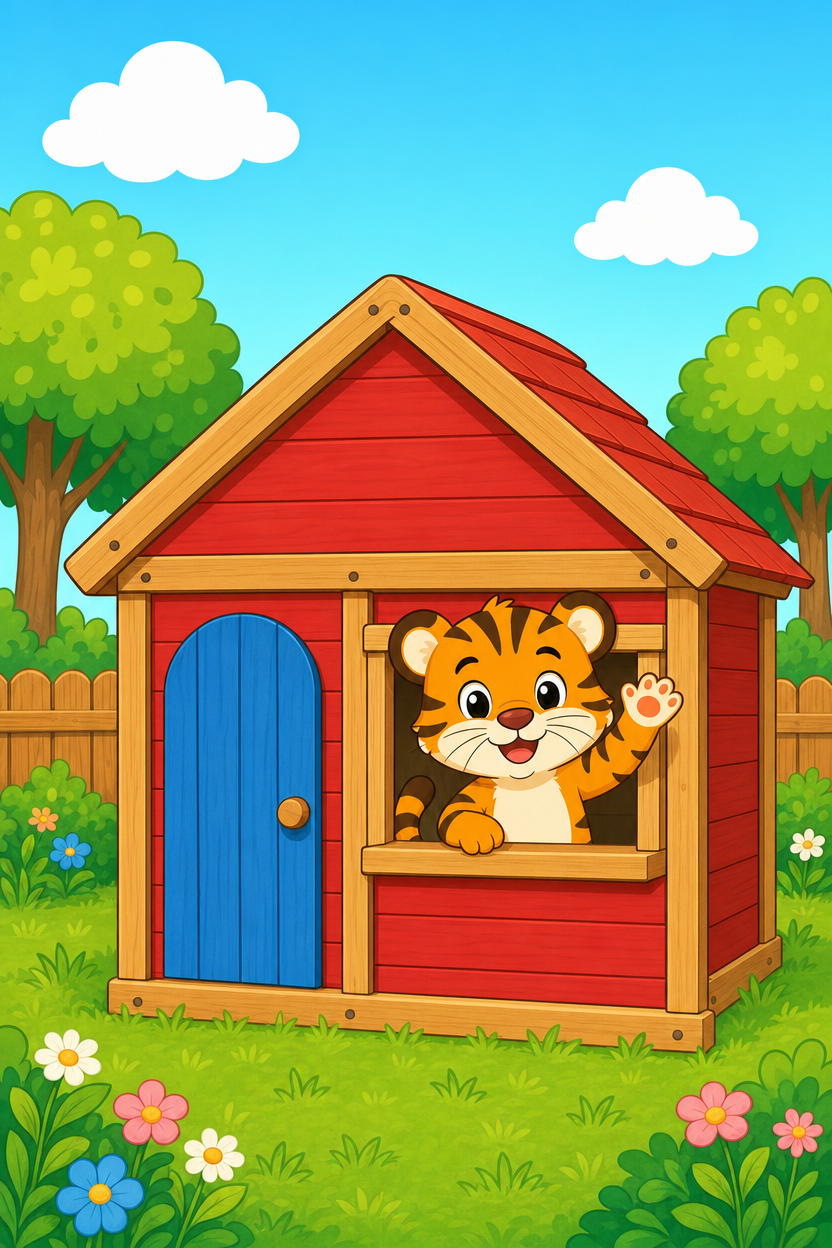 zephyr tiger builds a house