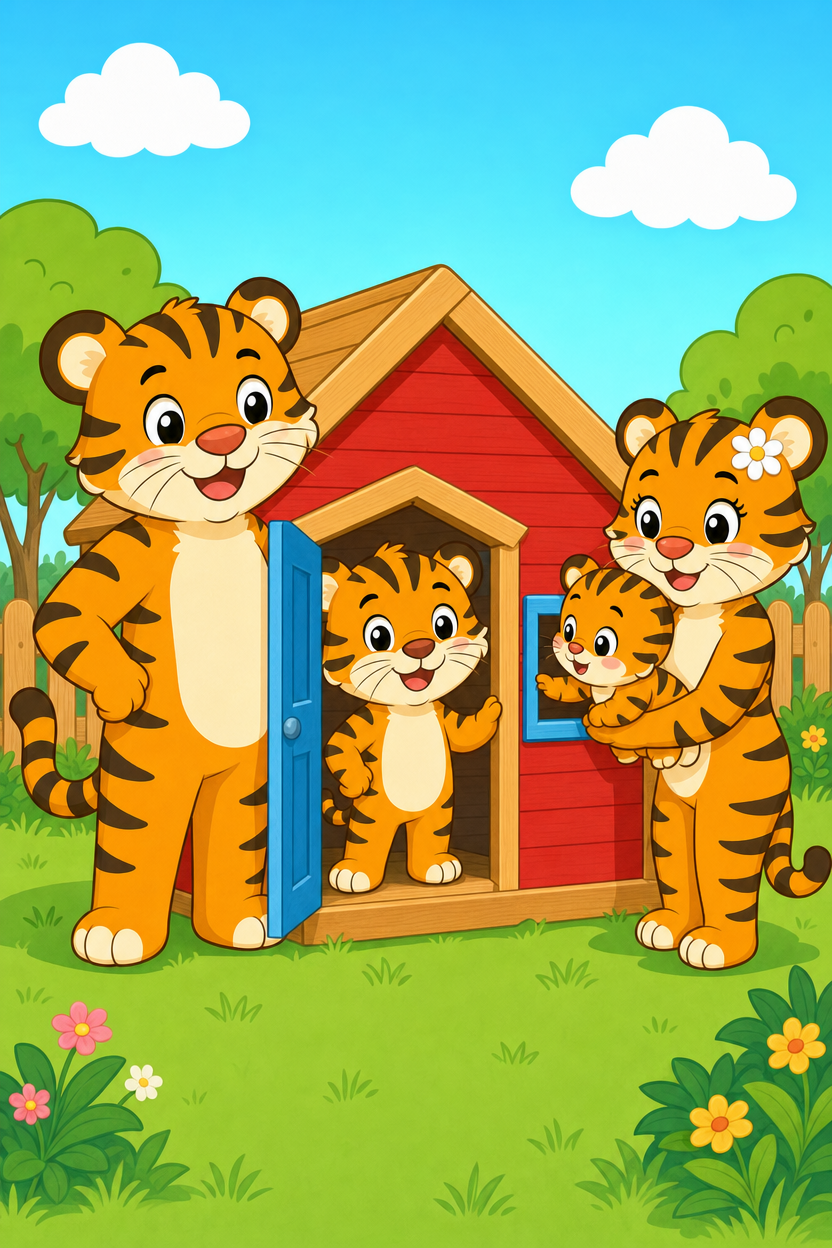 zephyr tiger builds a house