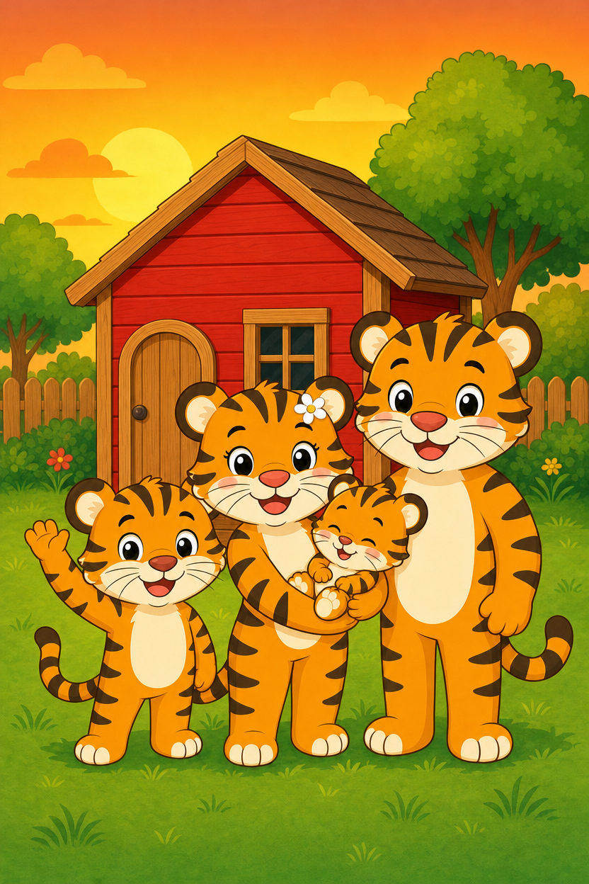zephyr tiger builds a house