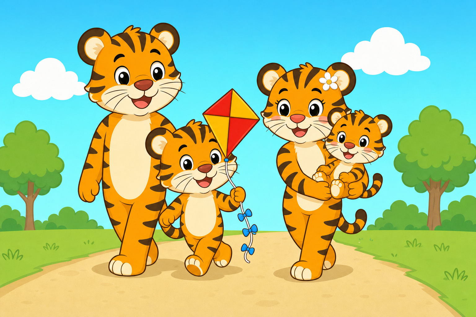zephyr tiger flies a kite