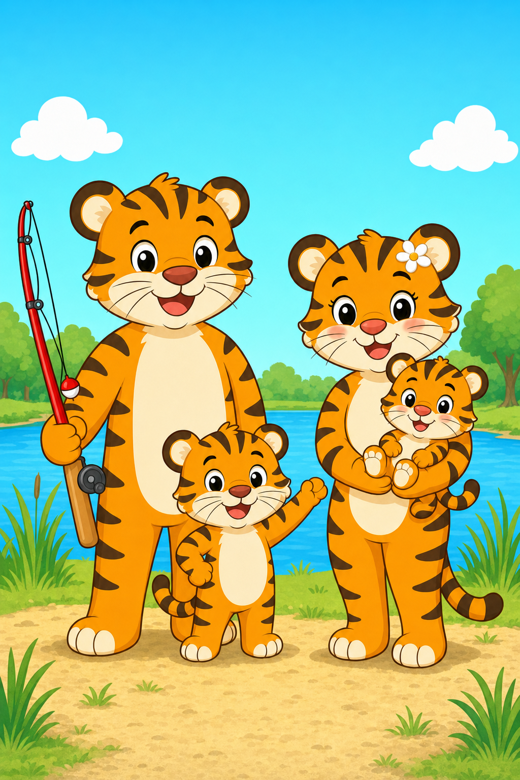 zephyr tiger goes fishing