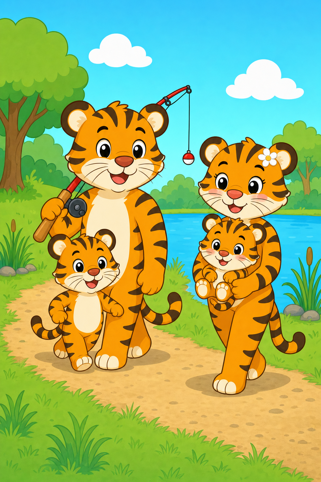 zephyr tiger goes fishing