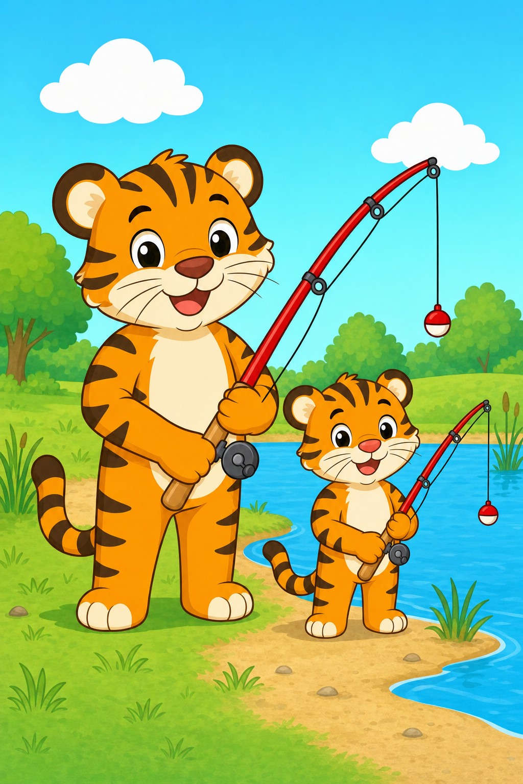 zephyr tiger goes fishing