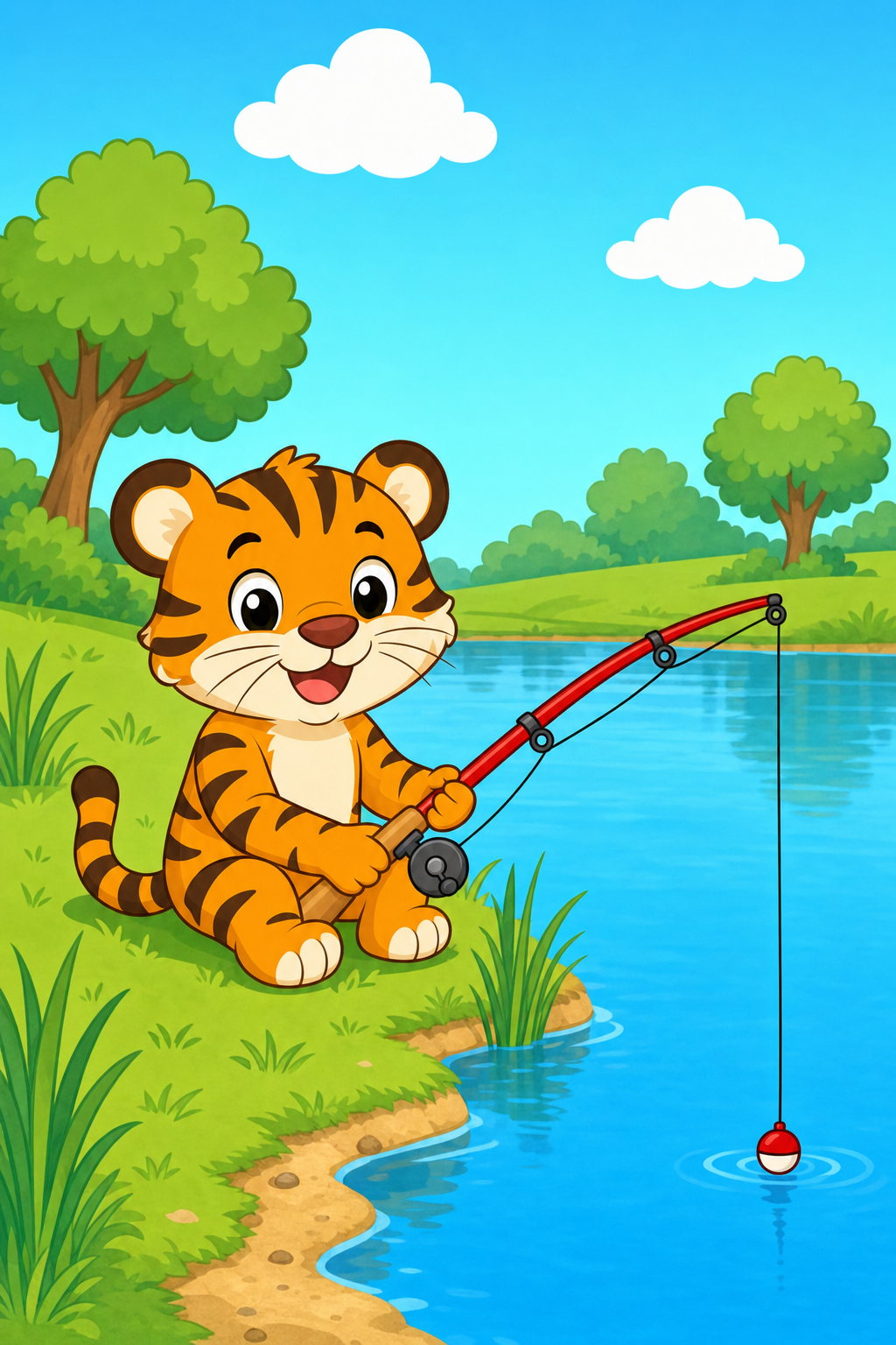 zephyr tiger goes fishing