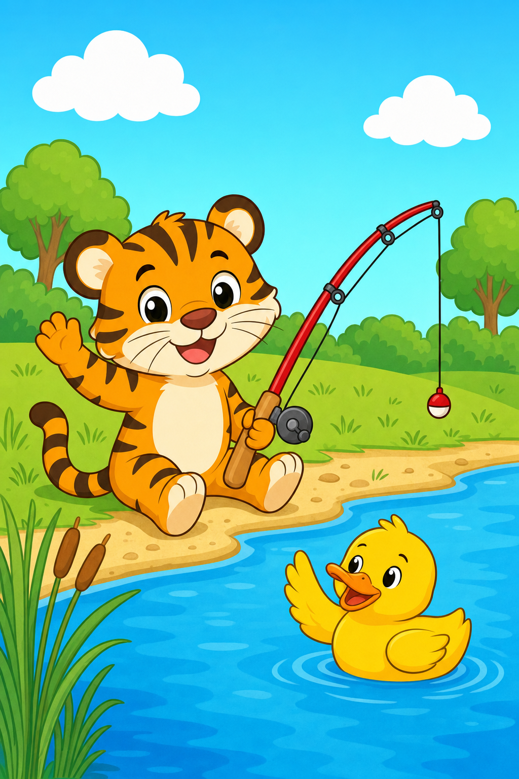 zephyr tiger goes fishing