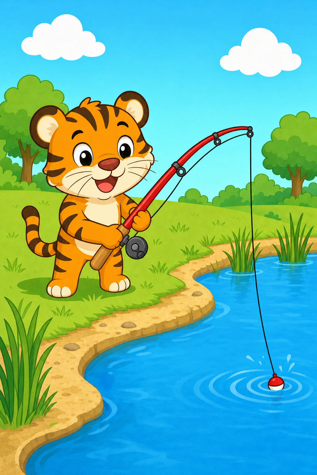 zephyr tiger goes fishing