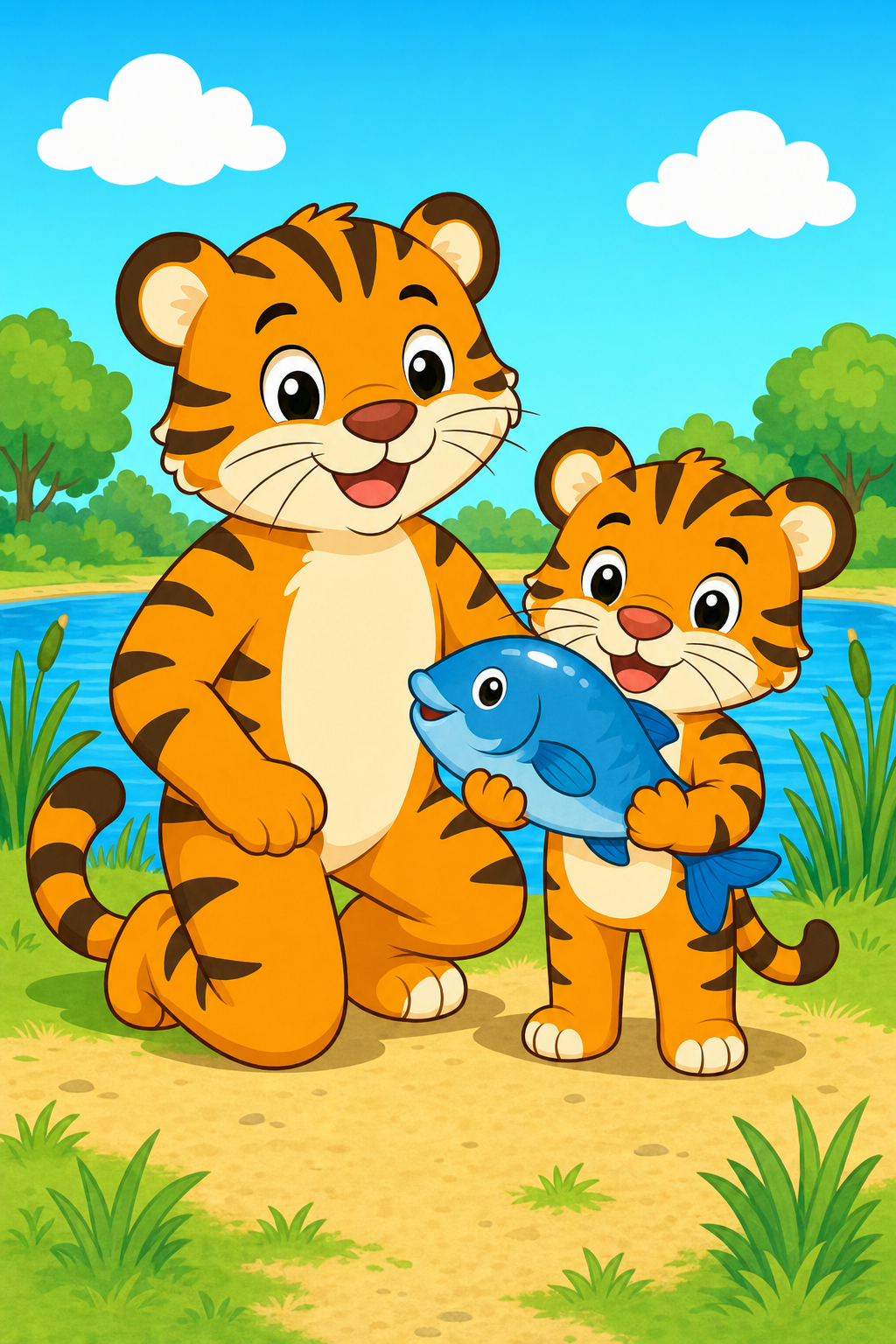 zephyr tiger goes fishing