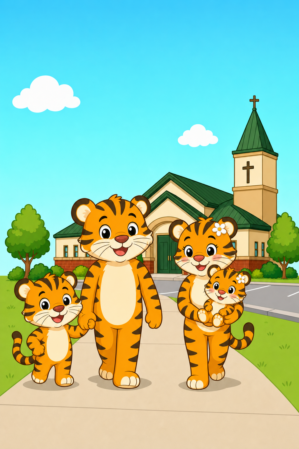 zephyr tiger goes to church