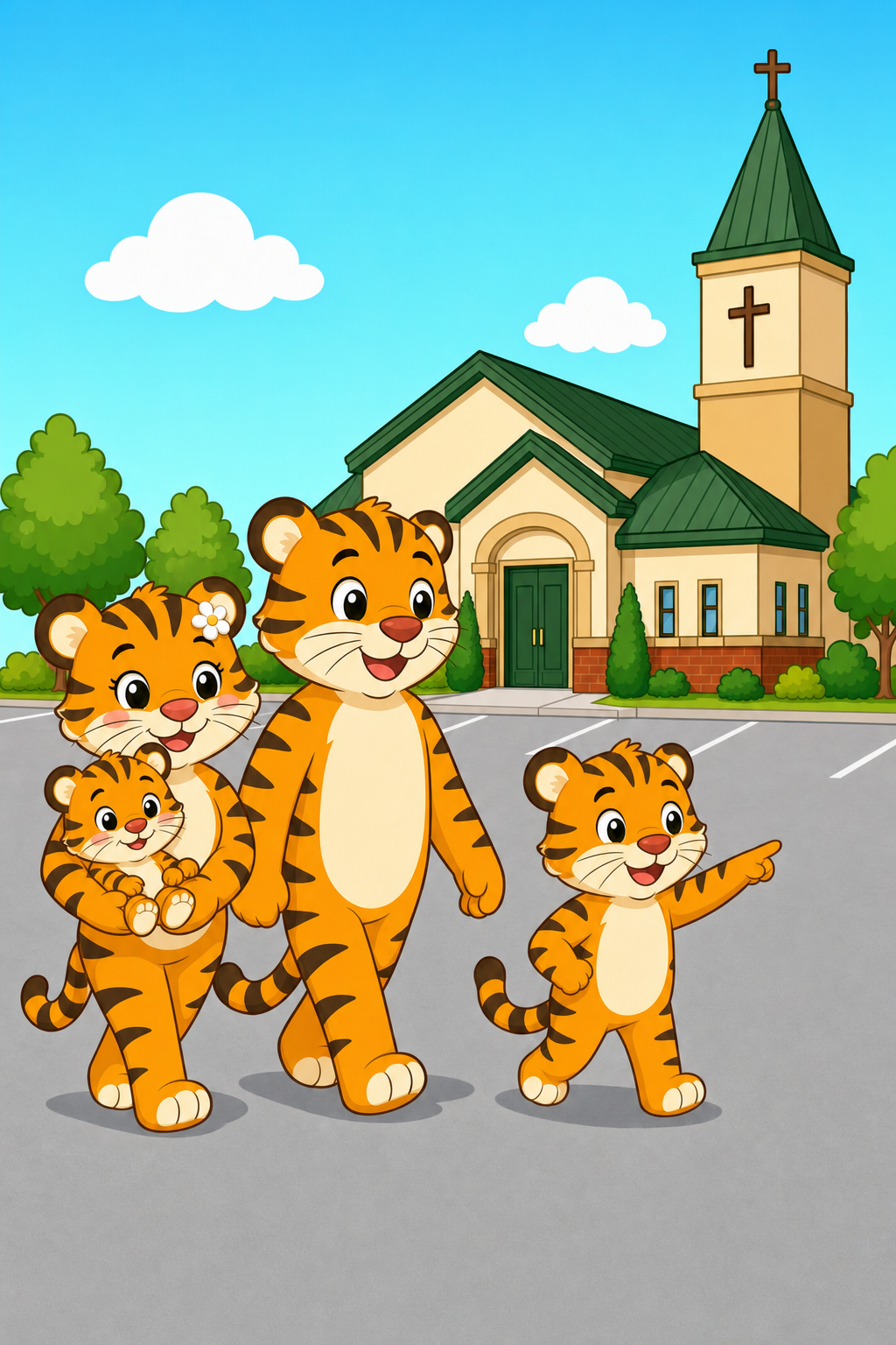 zephyr tiger goes to church