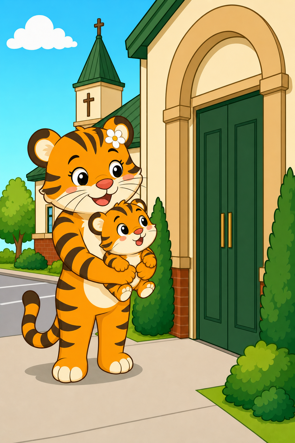 zephyr tiger goes to church
