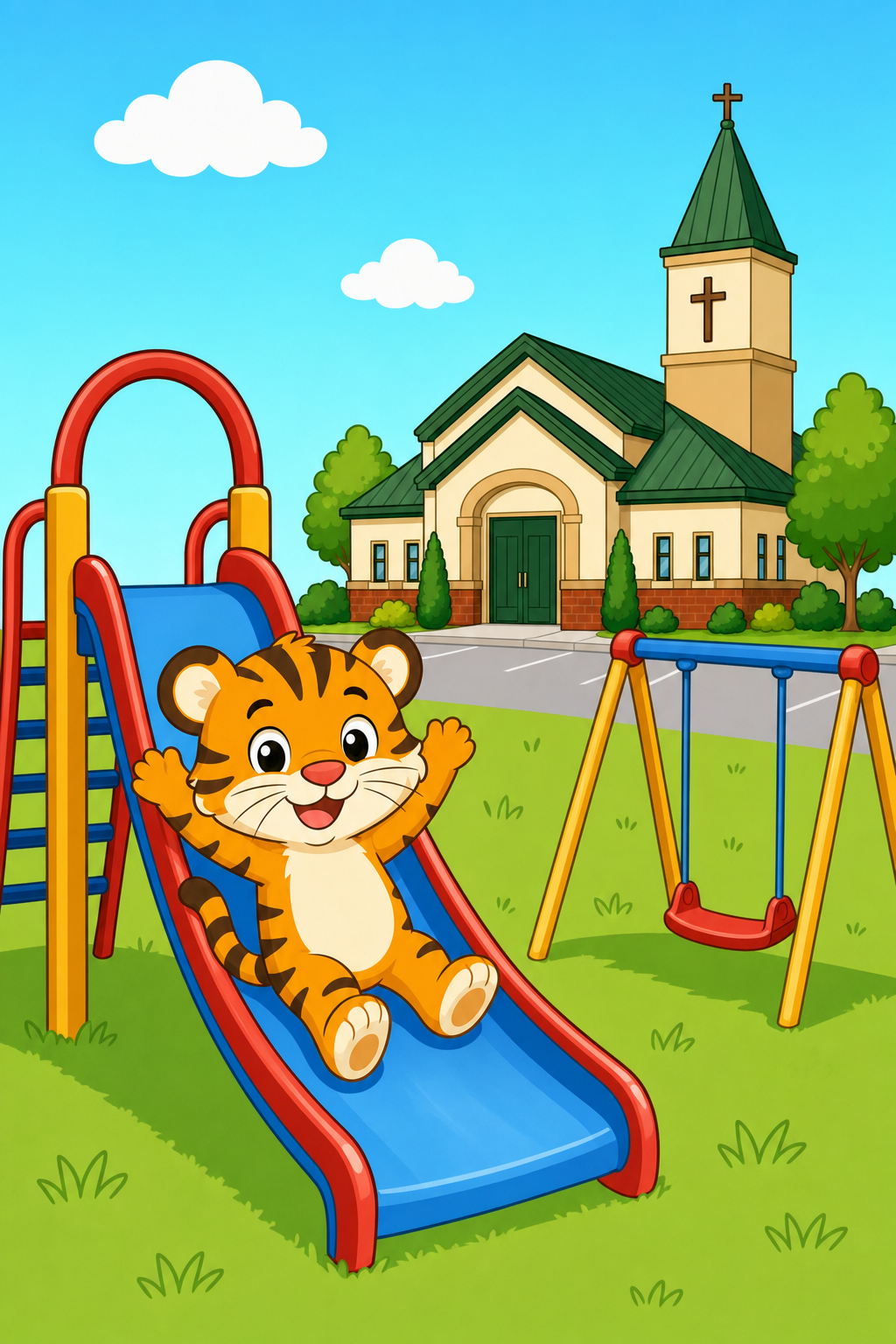 zephyr tiger goes to church