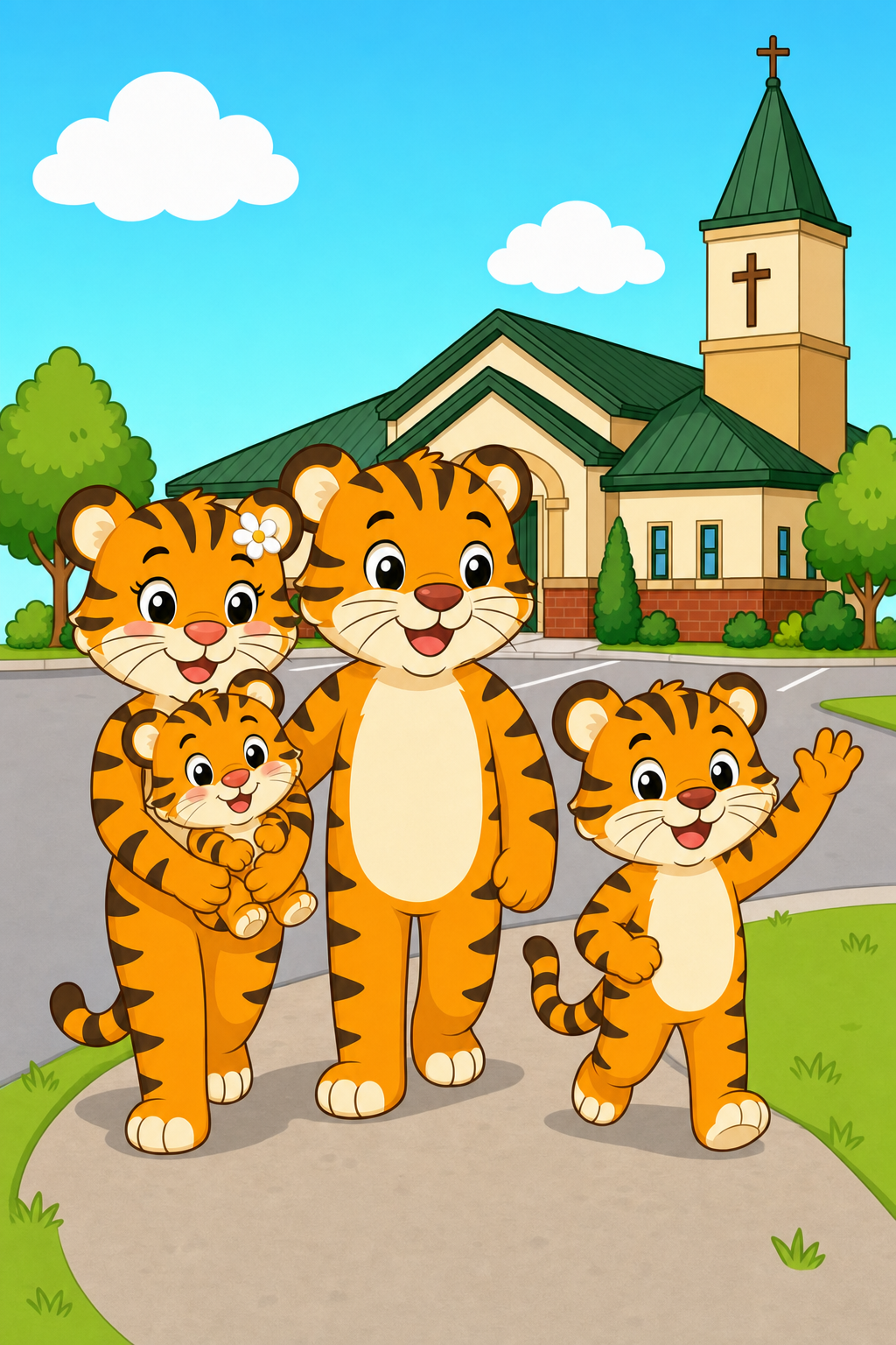 zephyr tiger goes to church