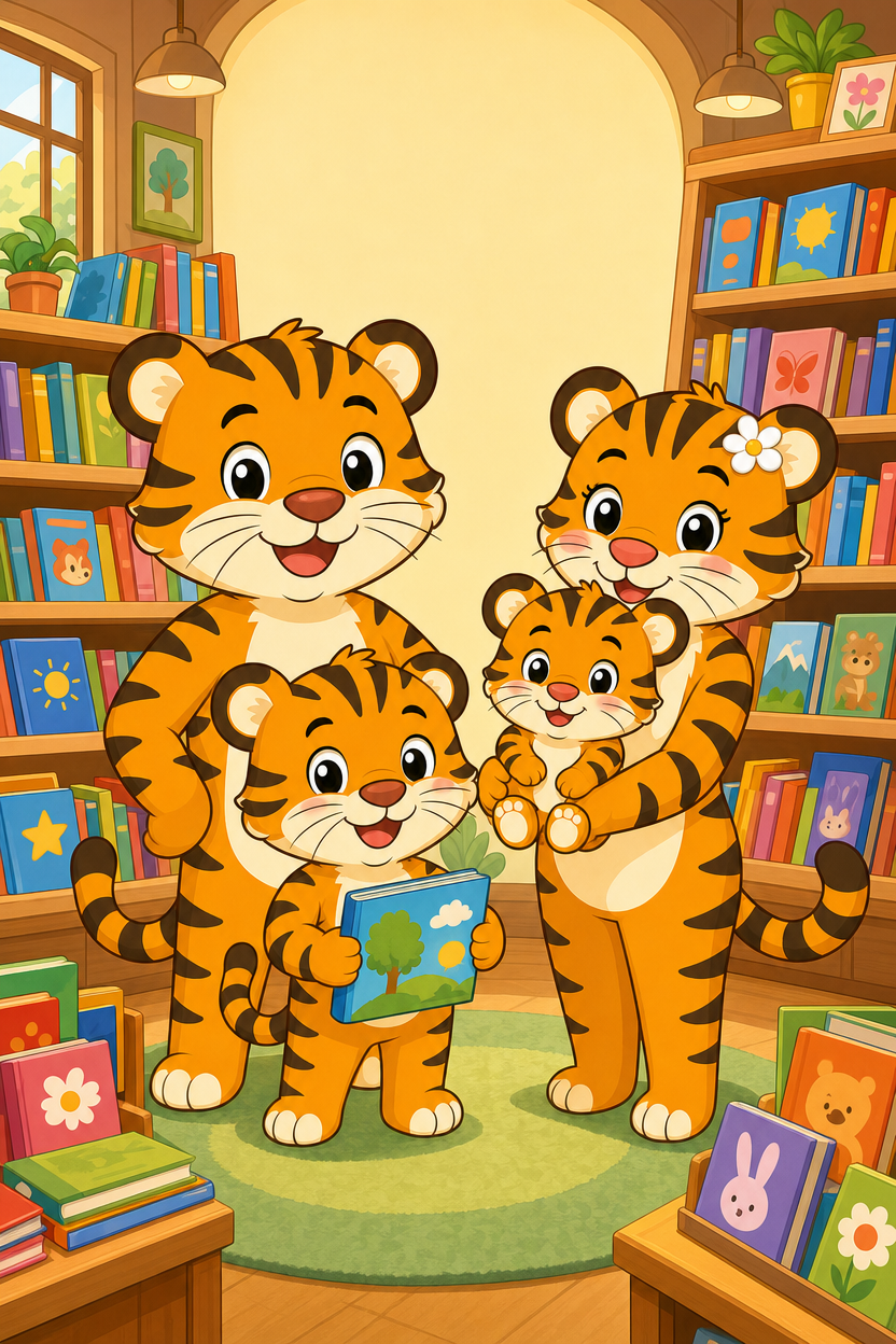 zephyr tiger goes to the book store