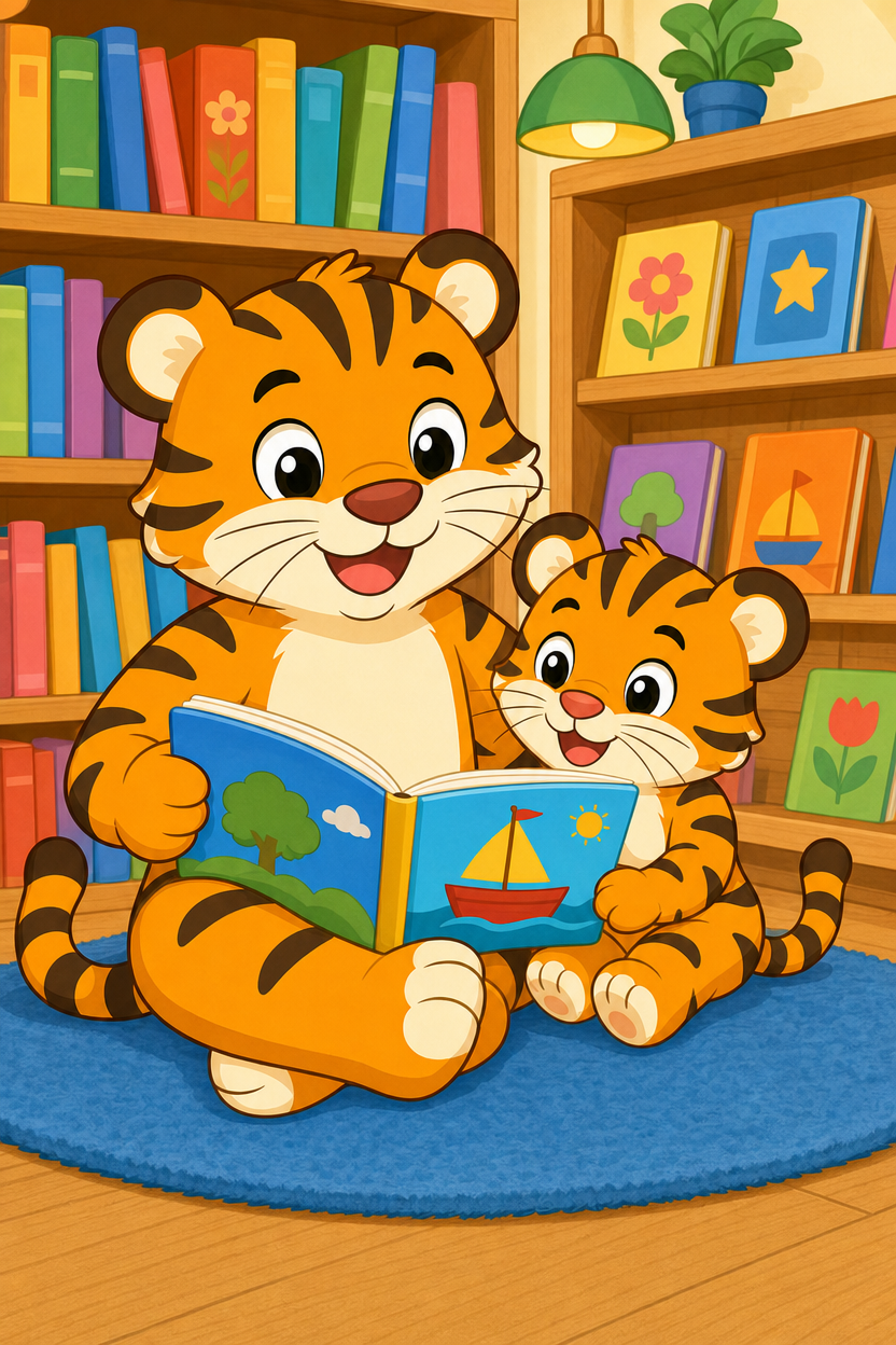 zephyr tiger goes to the book store