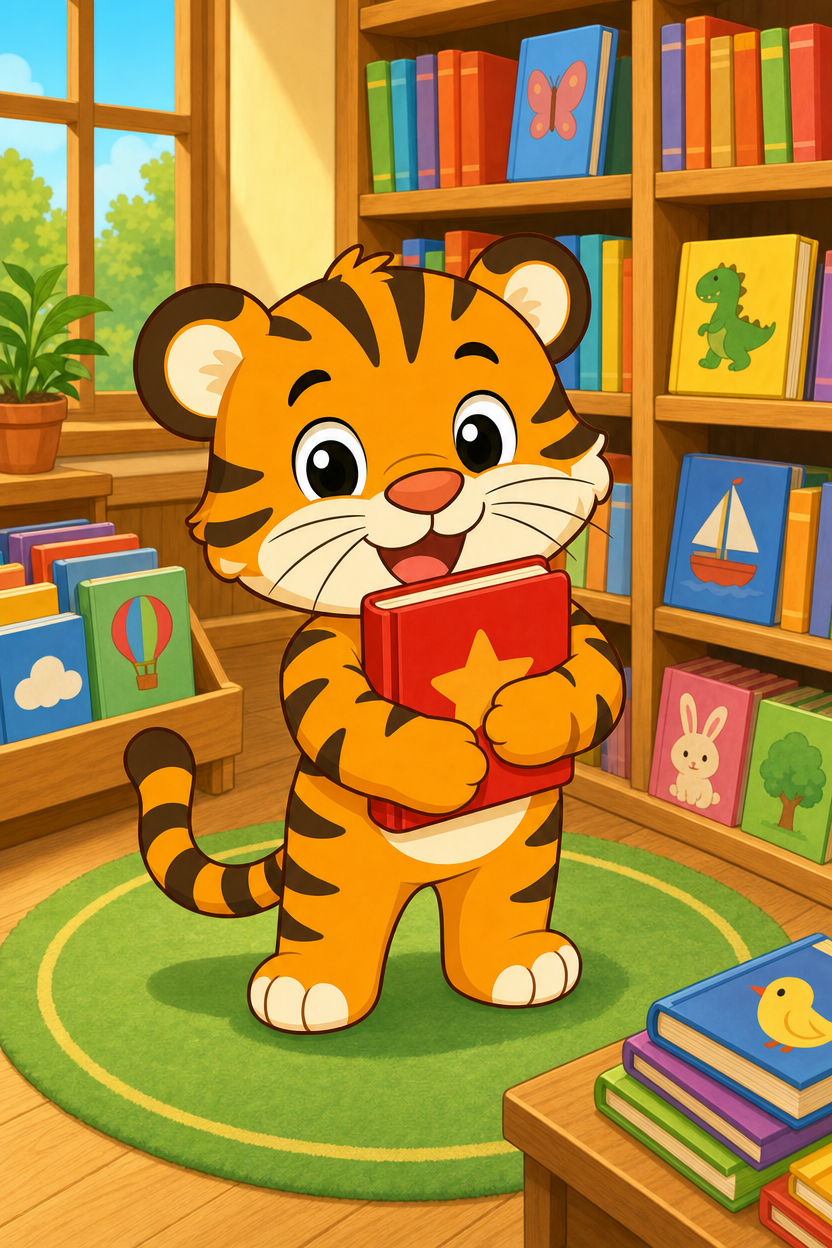 zephyr tiger goes to the book store