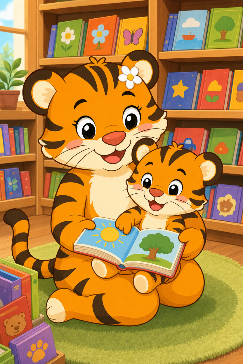 zephyr tiger goes to the book store