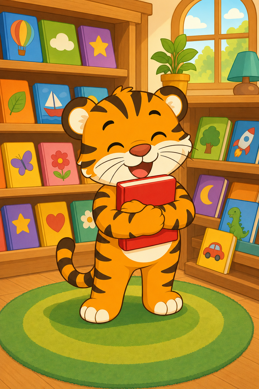 zephyr tiger goes to the book store