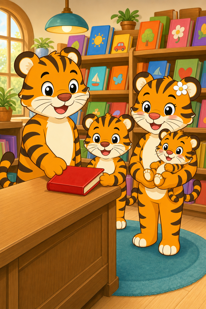 zephyr tiger goes to the book store