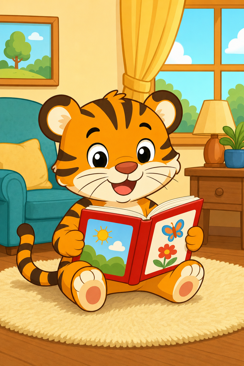 zephyr tiger goes to the book store