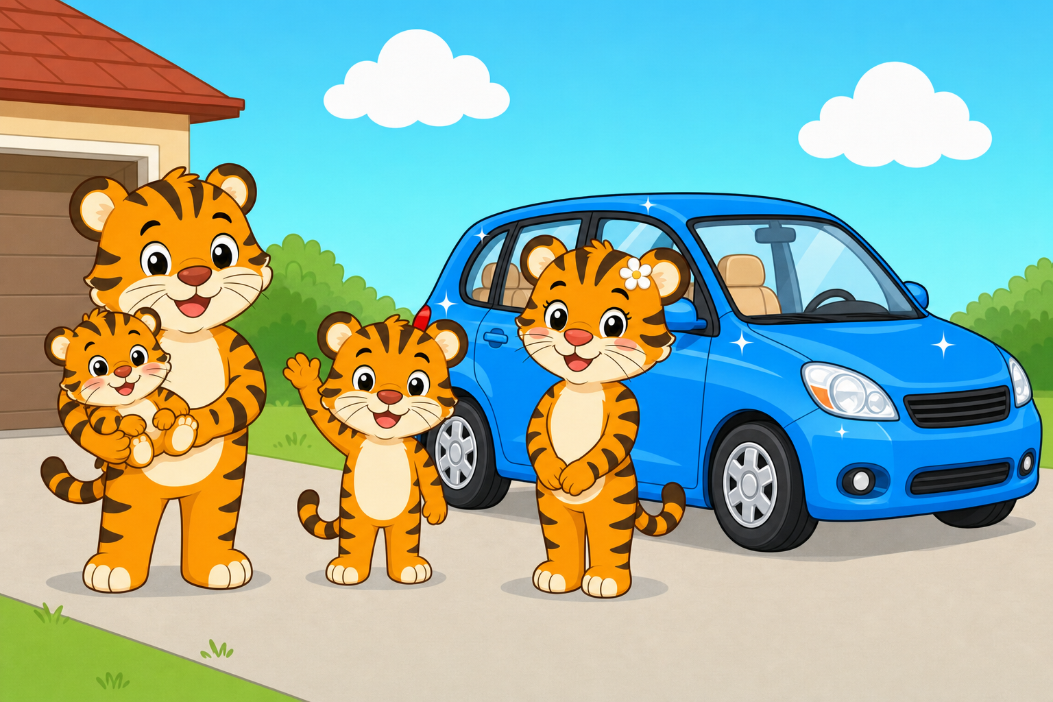 zephyr tiger goes to the car wash