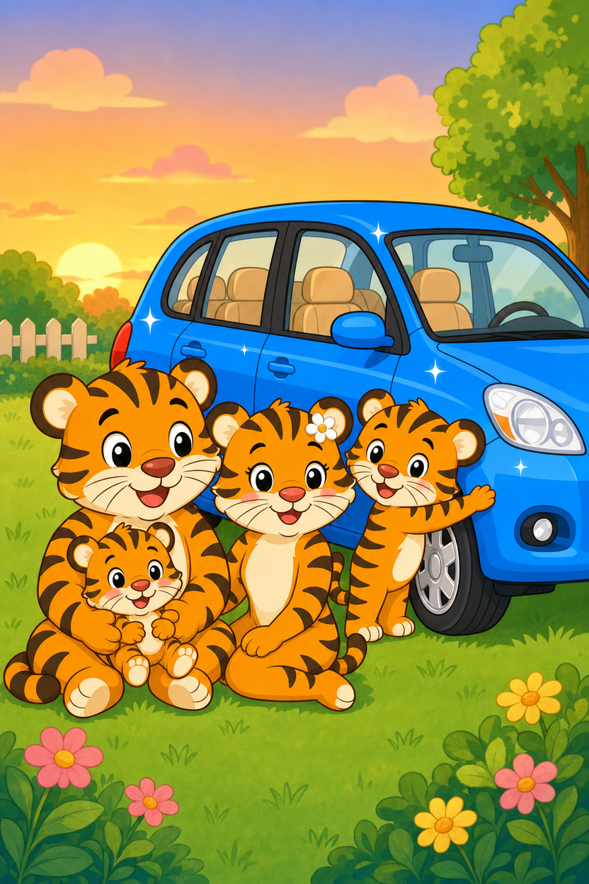 zephyr tiger goes to the car wash