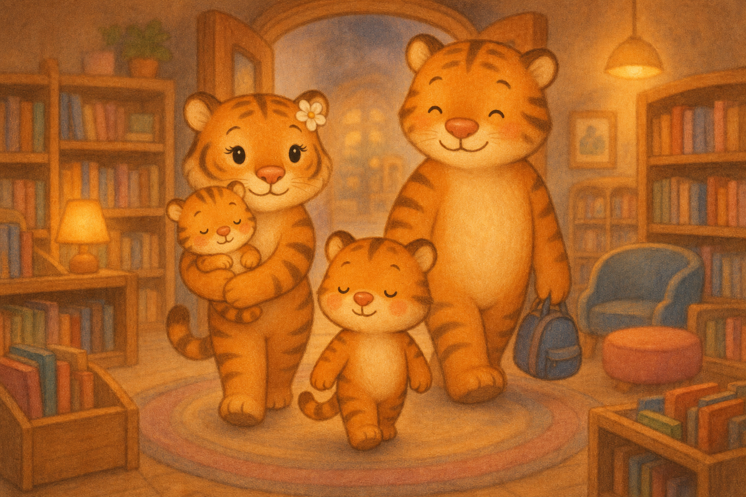 zephyr tiger goes to the library