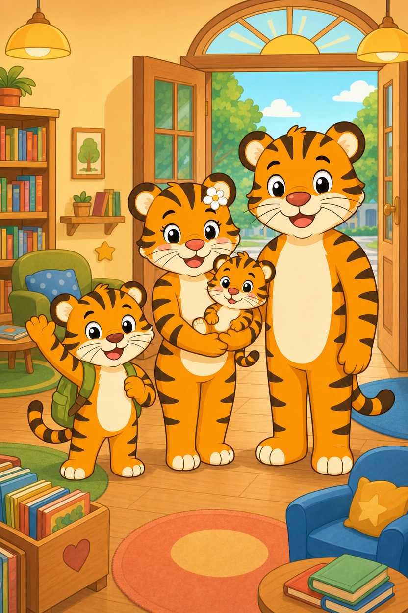 zephyr tiger goes to the library