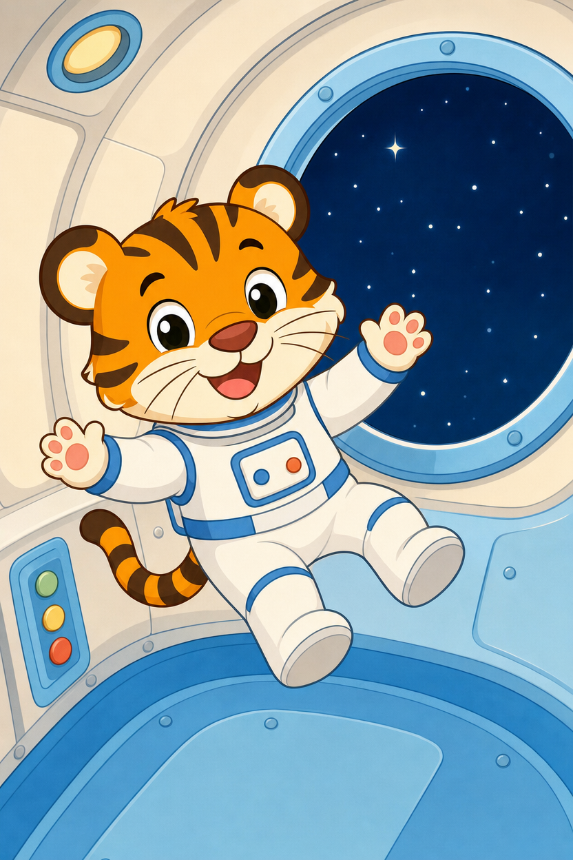 zephyr tiger goes to space