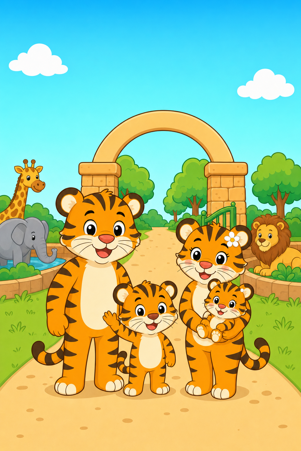 zephyr tiger goes to the zoo
