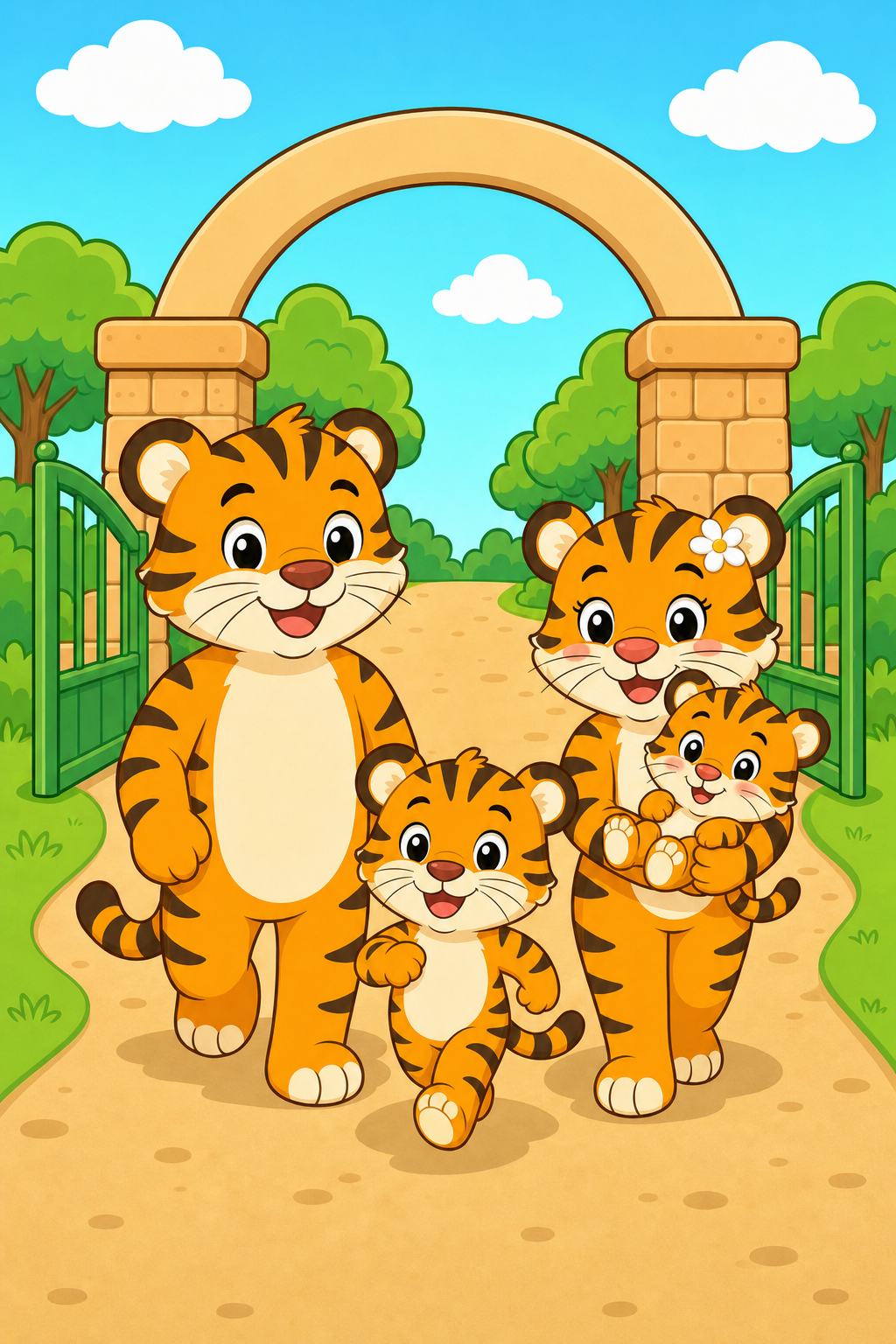zephyr tiger goes to the zoo