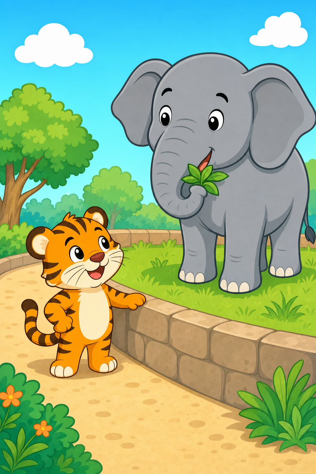 zephyr tiger goes to the zoo