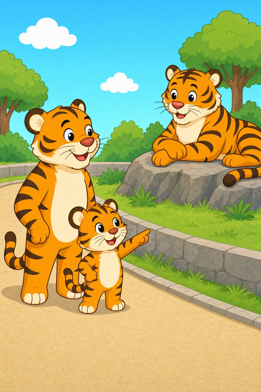 zephyr tiger goes to the zoo