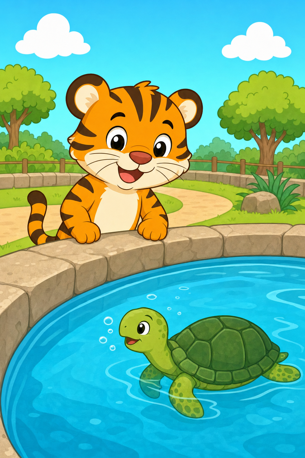 zephyr tiger goes to the zoo