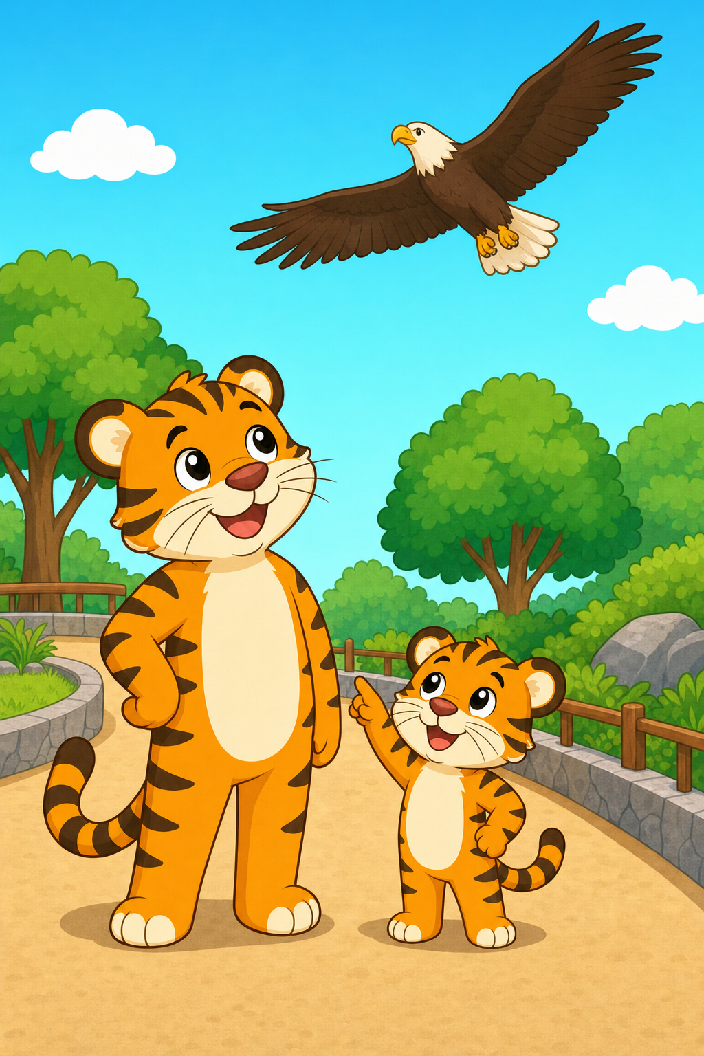 zephyr tiger goes to the zoo