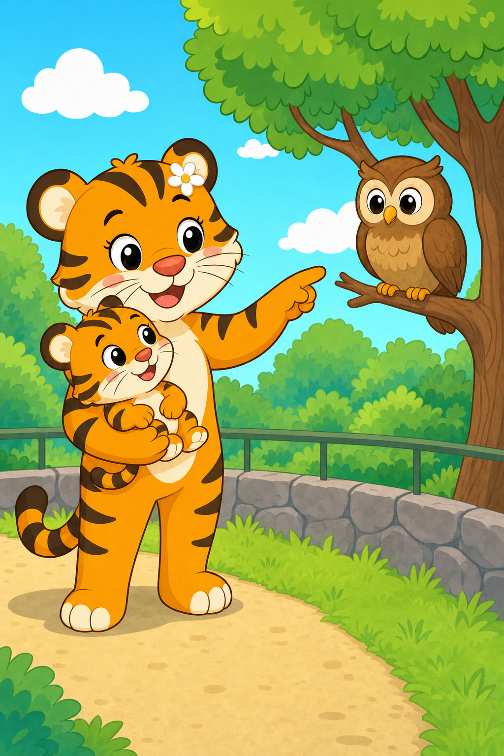 zephyr tiger goes to the zoo