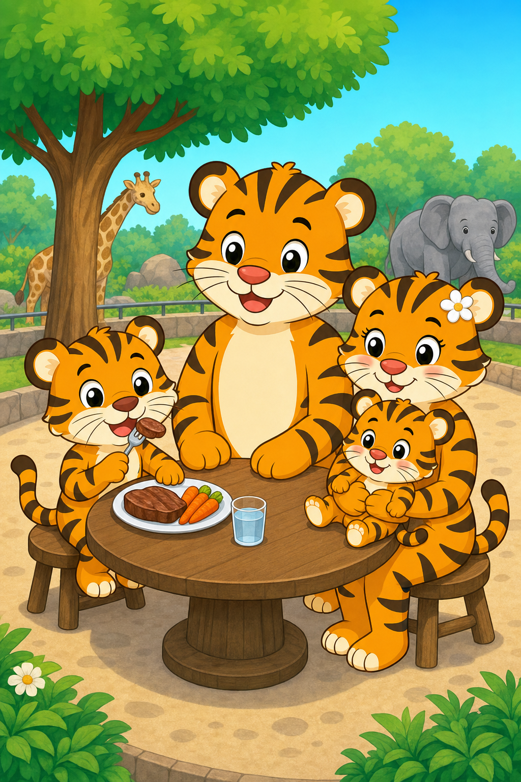 zephyr tiger goes to the zoo