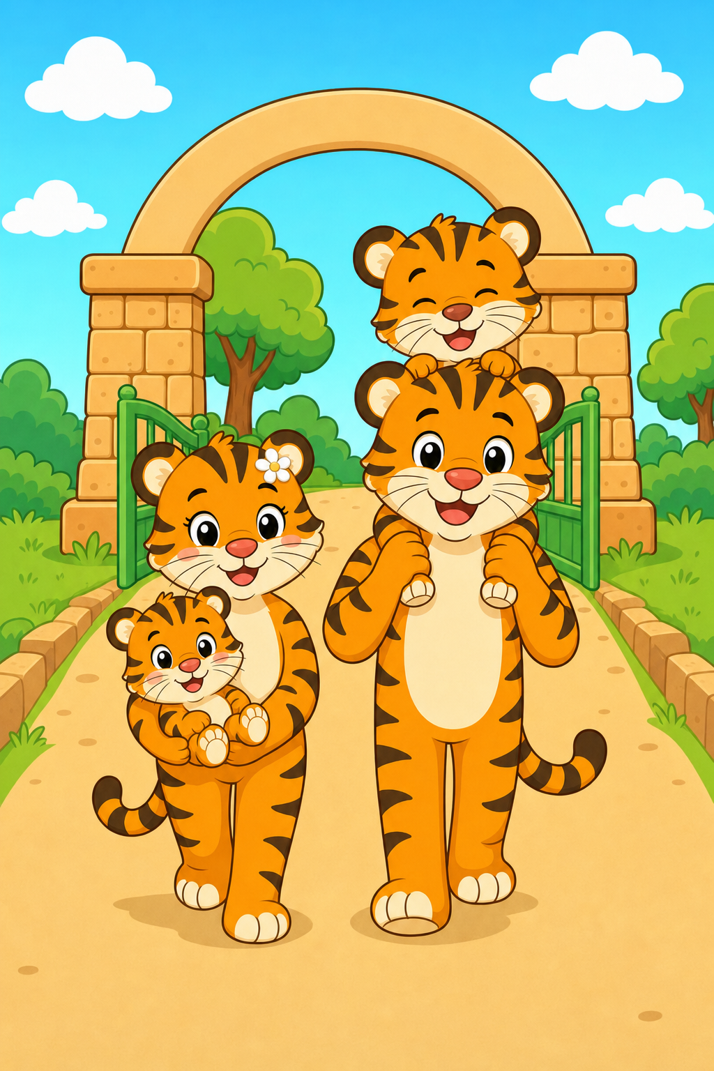 zephyr tiger goes to the zoo