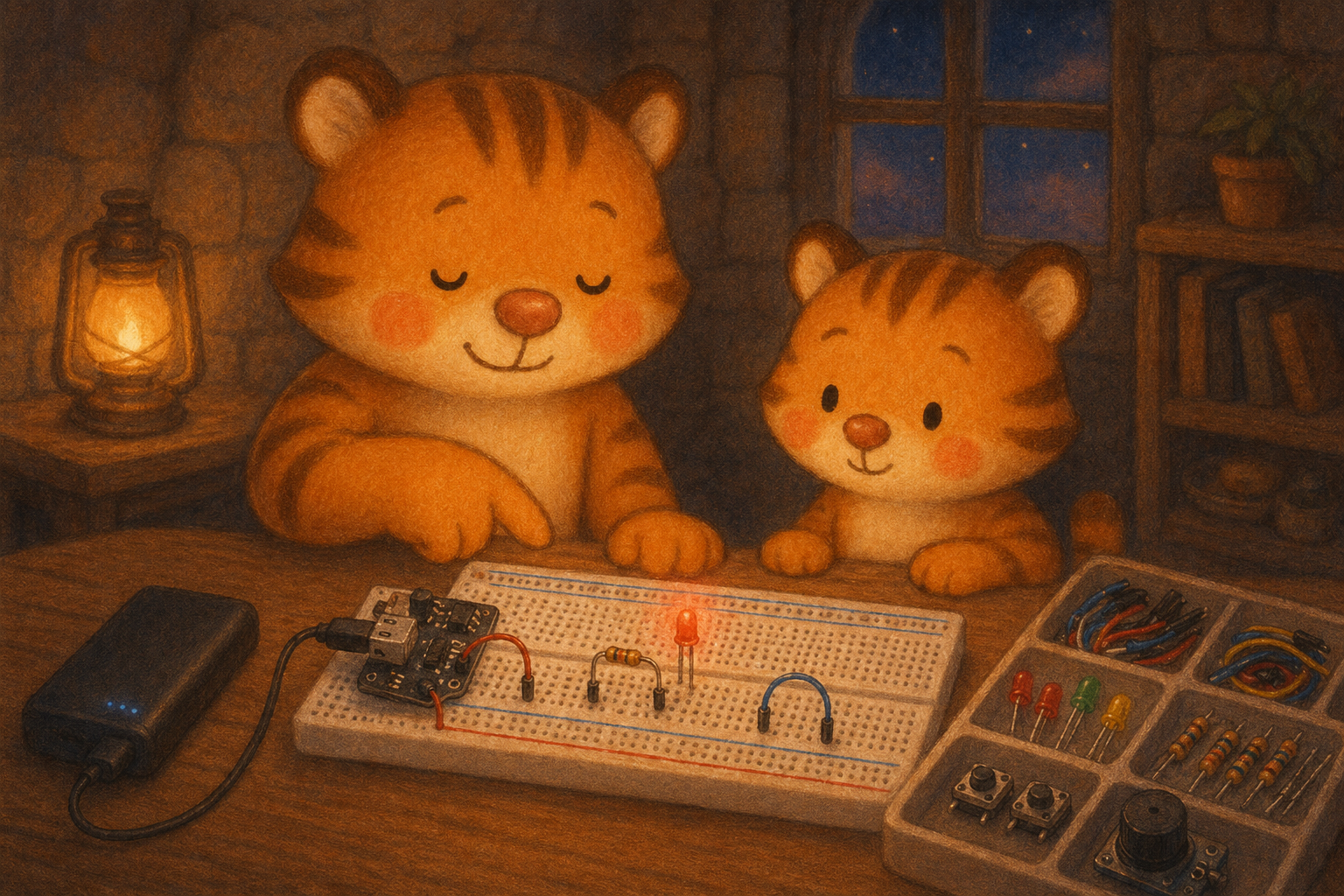 zephyr tiger learns about electricity