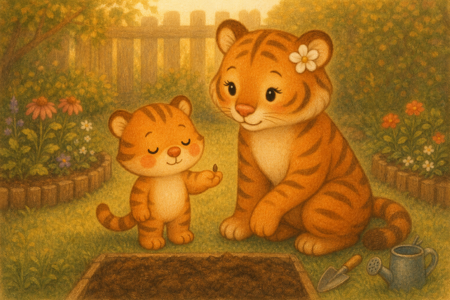 zephyr tiger plants a garden