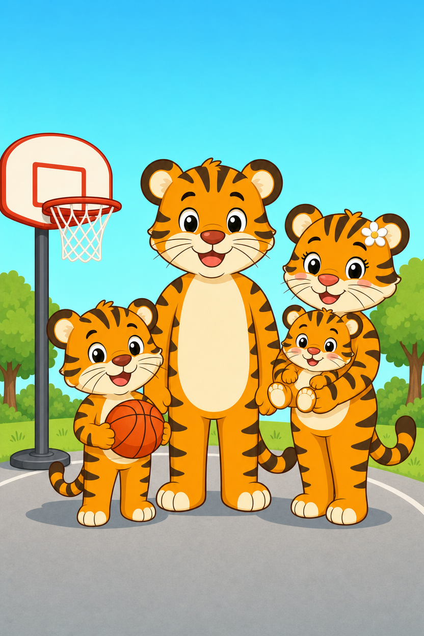 zephyr tiger plays ball