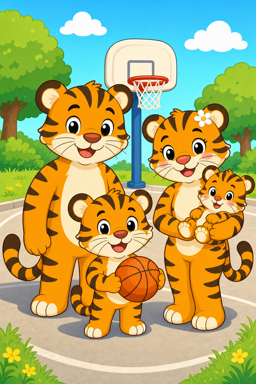 zephyr tiger plays ball