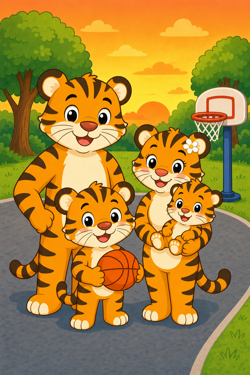 zephyr tiger plays ball