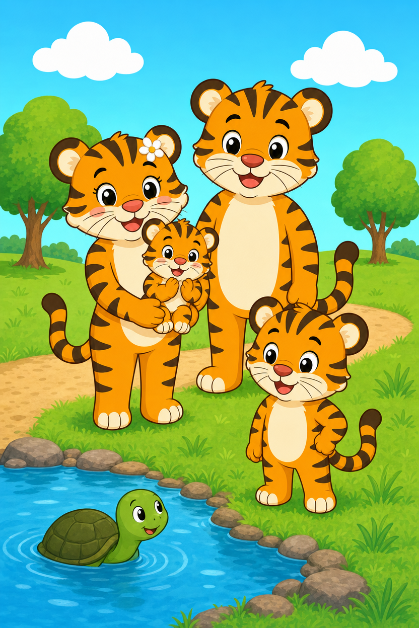 zephyr tiger saves a turtle