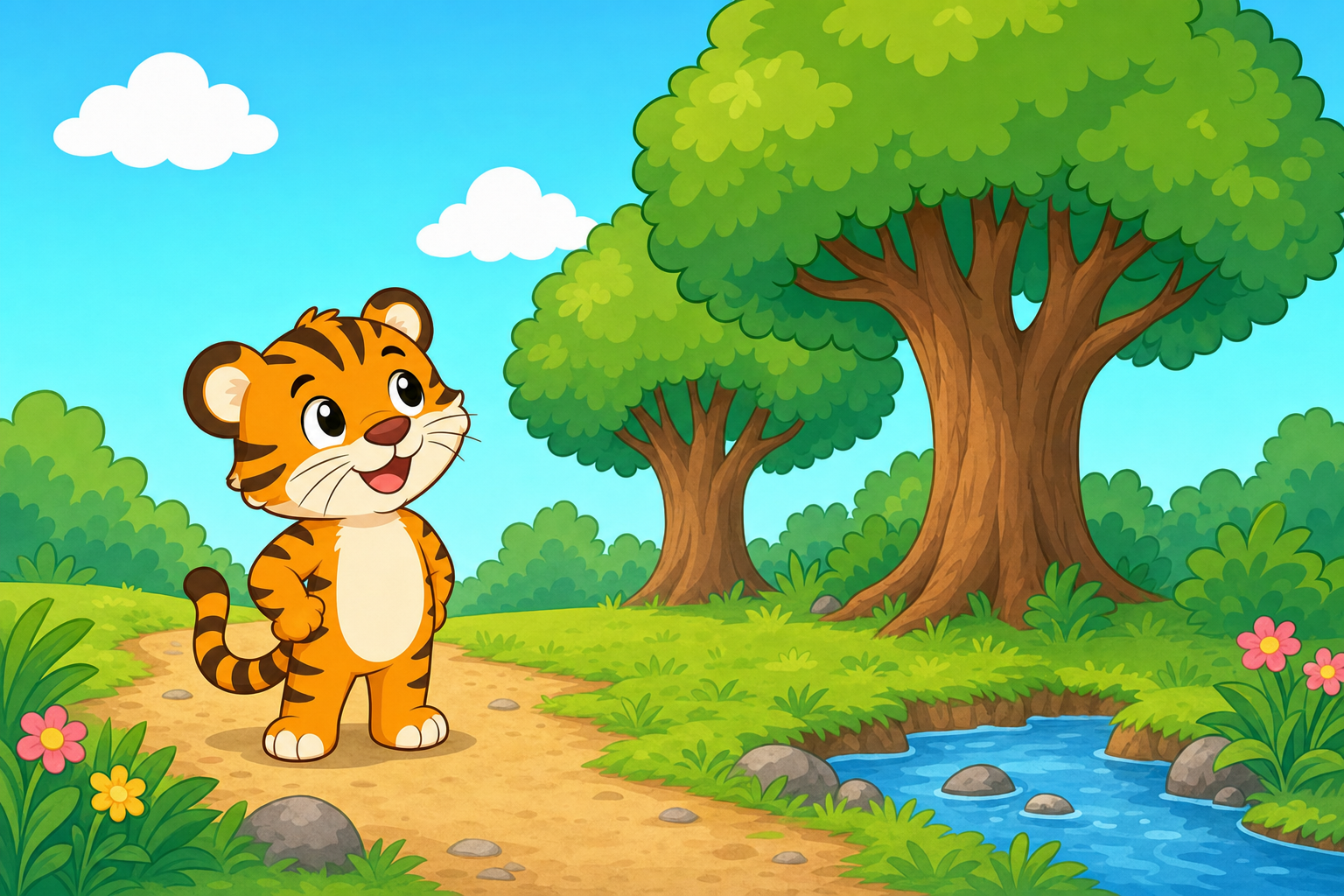 zephyr tiger takes a nature walk