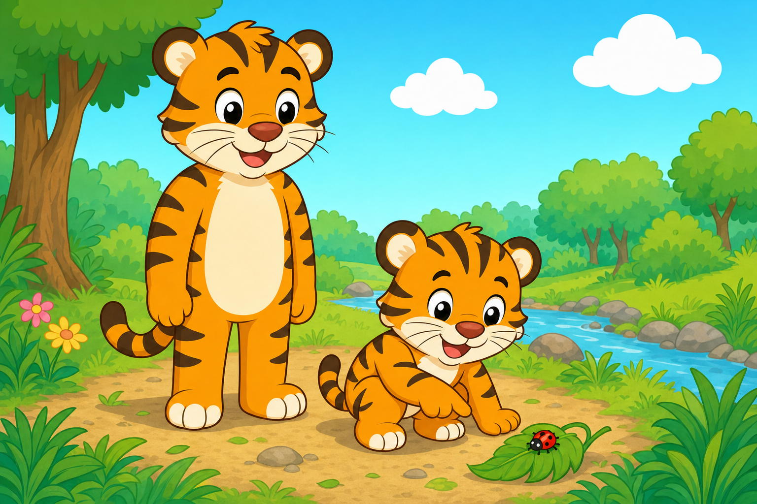 zephyr tiger takes a nature walk