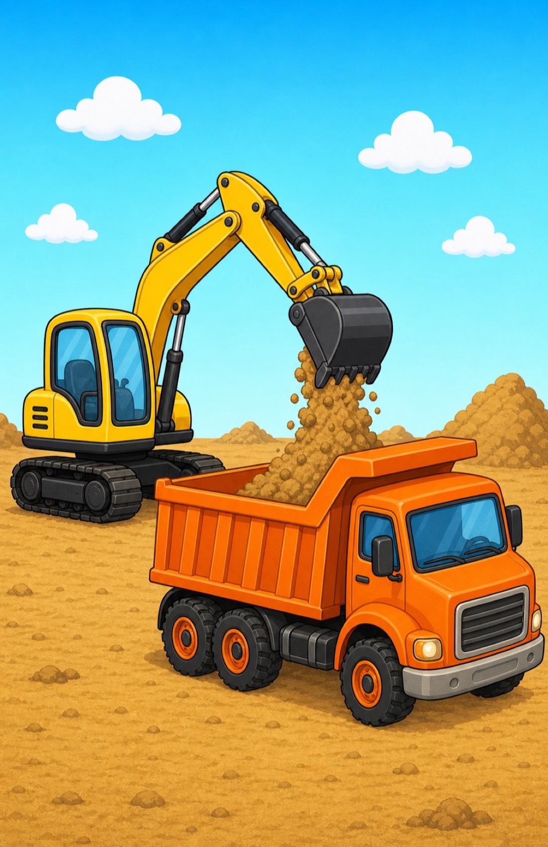 zephyr tiger visits the construction site