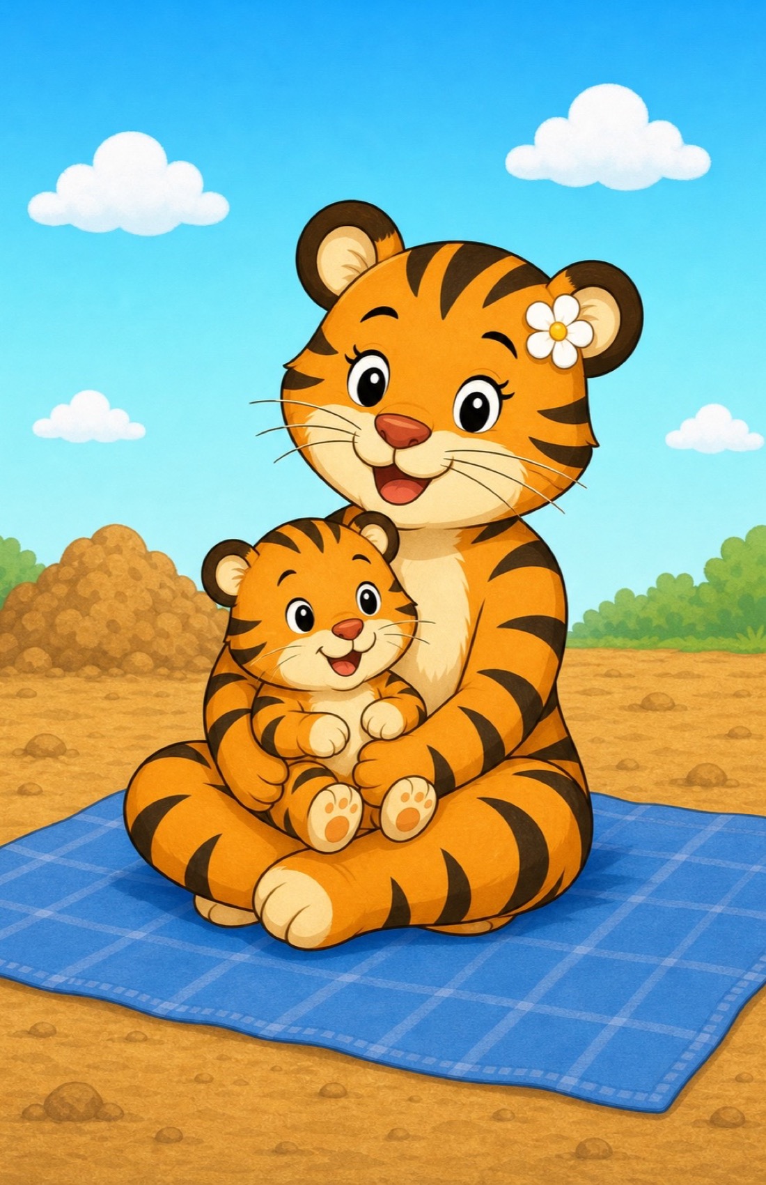 zephyr tiger visits the construction site