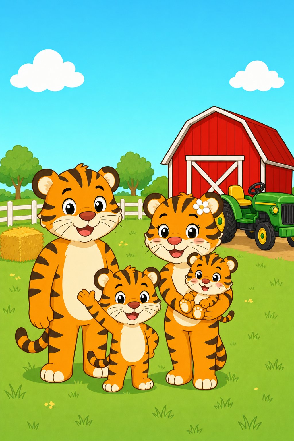 zephyr tiger visits the farm